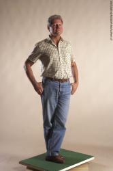 Casual Man White Standing poses - ALL Slim Short Grey Standing poses - simple Academic
