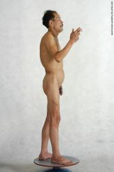 and more Nude Man Asian Standing poses - ALL Slim Short Black Standing poses - simple Realistic