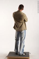 Casual Man White Standing poses - ALL Muscular Short Brown Standing poses - simple Academic