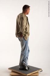 Casual Man White Standing poses - ALL Muscular Short Brown Standing poses - simple Academic