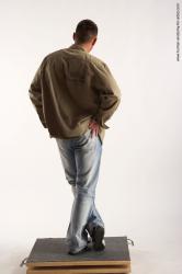 Casual Man White Standing poses - ALL Muscular Short Brown Standing poses - simple Academic