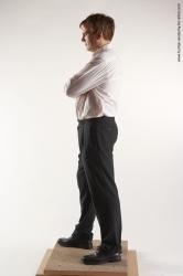 Casual Man White Standing poses - ALL Average Short Brown Standing poses - simple Academic