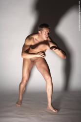 Nude Man White Standing poses - ALL Average Short Brown Standing poses - simple Realistic