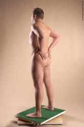 Nude Man White Standing poses - ALL Average Short Brown Standing poses - simple Realistic