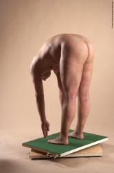 Nude Man White Standing poses - ALL Average Short Brown Standing poses - simple Realistic