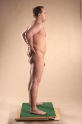 Nude Man White Standing poses - ALL Average Short Brown Standing poses - simple Realistic