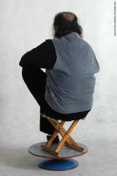 and more Casual Man Asian Sitting poses - simple Chubby Bald Black Sitting poses - ALL Academic