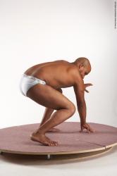 Underwear Man Black Standing poses - ALL Average Bald Standing poses - bend over Academic