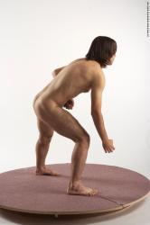 Nude Man White Standing poses - ALL Slim Medium Brown Standing poses - simple Realistic