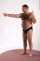 Underwear Man White Standing poses - ALL Chubby Short Brown Standing poses - simple Academic