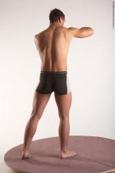 Underwear Martial art Man White Standing poses - ALL Average Short Brown Standing poses - simple Academic