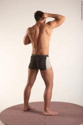 Underwear Martial art Man White Standing poses - ALL Average Short Brown Standing poses - simple Academic