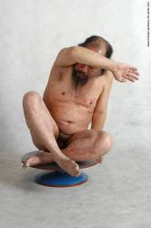 and more Nude Man Asian Sitting poses - simple Chubby Bald Black Sitting poses - ALL Realistic