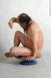 and more Nude Man Asian Sitting poses - simple Chubby Bald Black Sitting poses - ALL Realistic