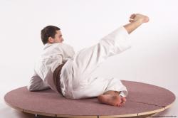 Sportswear Martial art Man White Kneeling poses - ALL Athletic Short Brown Kneeling poses - on one knee Academic