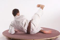 Sportswear Martial art Man White Kneeling poses - ALL Athletic Short Brown Kneeling poses - on one knee Academic