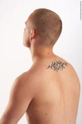 Nude Man White Detailed photos Average Bald Realistic