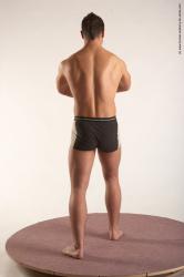 Underwear Martial art Man White Standing poses - ALL Average Short Brown Standing poses - simple Academic