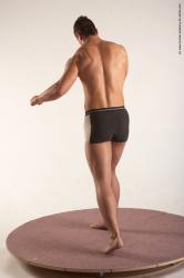 Underwear Martial art Man White Standing poses - ALL Average Short Brown Standing poses - simple Academic