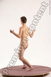 Nude Man White Standing poses - ALL Slim Short Brown Standing poses - simple Multi angles poses Realistic