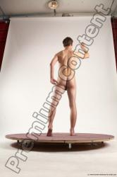 Nude Man White Standing poses - ALL Slim Short Brown Standing poses - simple Multi angles poses Realistic