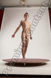 Nude Man White Standing poses - ALL Slim Short Brown Standing poses - simple Multi angles poses Realistic