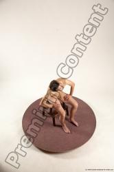 Nude Man White Sitting poses - simple Slim Short Brown Sitting poses - ALL Multi angles poses Realistic