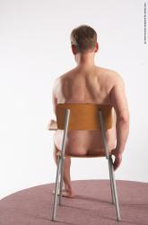 Nude Man White Sitting poses - simple Average Short Grey Sitting poses - ALL Realistic