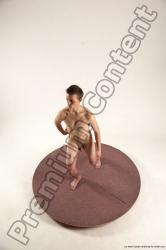 Nude Man White Standing poses - ALL Slim Short Brown Standing poses - simple Multi angles poses Realistic