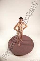 Nude Man White Standing poses - ALL Slim Short Brown Standing poses - simple Multi angles poses Realistic