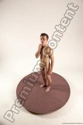 Nude Man White Standing poses - ALL Slim Short Brown Standing poses - simple Multi angles poses Realistic