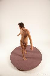 Nude Man White Standing poses - ALL Athletic Short Brown Standing poses - simple Multi angles poses Realistic