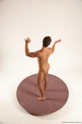 Nude Man White Standing poses - ALL Athletic Short Brown Standing poses - simple Multi angles poses Realistic