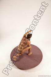 Nude Fighting with submachine gun Man White Kneeling poses - ALL Athletic Short Brown Kneeling poses - on one knee Multi angles poses Realistic