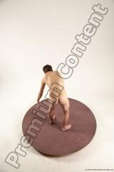 Nude Man White Standing poses - ALL Slim Short Brown Standing poses - bend over Multi angles poses Realistic