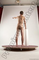 Nude Man White Standing poses - ALL Slim Short Brown Standing poses - simple Multi angles poses Realistic