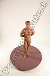 Nude Man White Standing poses - ALL Athletic Short Brown Standing poses - simple Multi angles poses Realistic