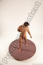 Nude Man White Standing poses - ALL Athletic Short Brown Standing poses - simple Multi angles poses Realistic