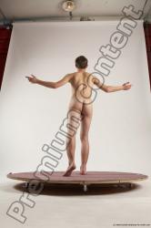 Nude Man White Standing poses - ALL Slim Short Brown Standing poses - simple Multi angles poses Realistic