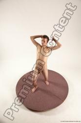 Nude Man White Standing poses - ALL Slim Short Brown Standing poses - simple Multi angles poses Realistic