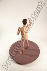 Nude Man White Standing poses - ALL Slim Short Brown Standing poses - simple Multi angles poses Realistic