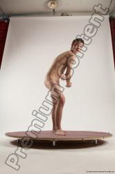 Nude Man White Standing poses - ALL Slim Short Brown Standing poses - simple Multi angles poses Realistic