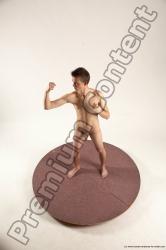 Nude Man White Standing poses - ALL Slim Short Brown Standing poses - simple Multi angles poses Realistic