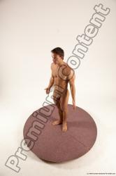 Nude Man White Standing poses - ALL Athletic Short Brown Standing poses - simple Multi angles poses Realistic