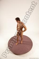 Nude Man White Standing poses - ALL Athletic Short Brown Standing poses - simple Multi angles poses Realistic