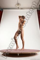 Nude Man White Standing poses - ALL Athletic Short Brown Standing poses - simple Multi angles poses Realistic