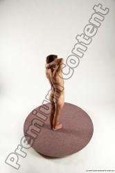 Nude Man White Standing poses - ALL Athletic Short Brown Standing poses - simple Multi angles poses Realistic