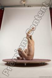 Nude Man White Sitting poses - simple Slim Short Brown Sitting poses - ALL Multi angles poses Realistic