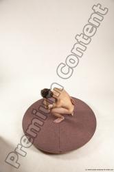 Nude Man White Sitting poses - simple Slim Short Brown Sitting poses - ALL Multi angles poses Realistic