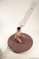 Nude Man White Sitting poses - simple Slim Short Brown Sitting poses - ALL Multi angles poses Realistic